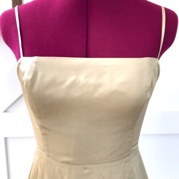 Wilfred Aritzia Skye Golden Mini Dress Size 4 - Picture 3 of 12